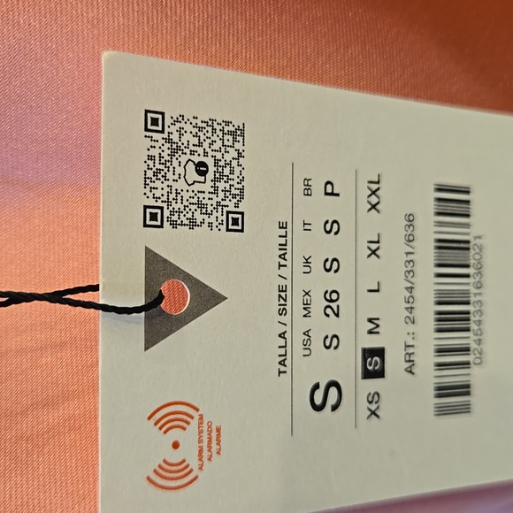 Zara SATIN EFFECT Bubblegum DRESS Size Small - Picture 7 of 8